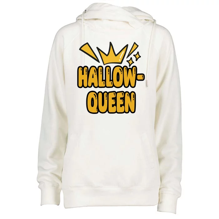 Hallow Queen Halloween Lover Womens Funnel Neck Pullover Hood