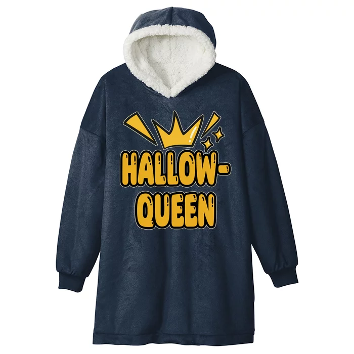 Hallow Queen Halloween Lover Hooded Wearable Blanket