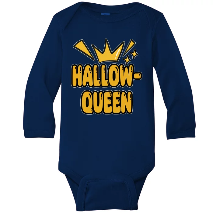 Hallow Queen Halloween Lover Baby Long Sleeve Bodysuit