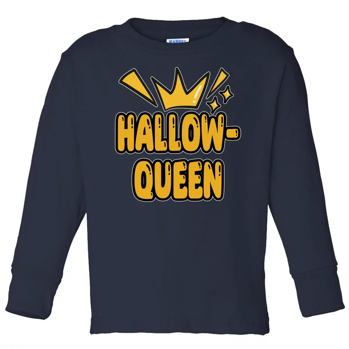 Hallow Queen Halloween Lover Toddler Long Sleeve Shirt