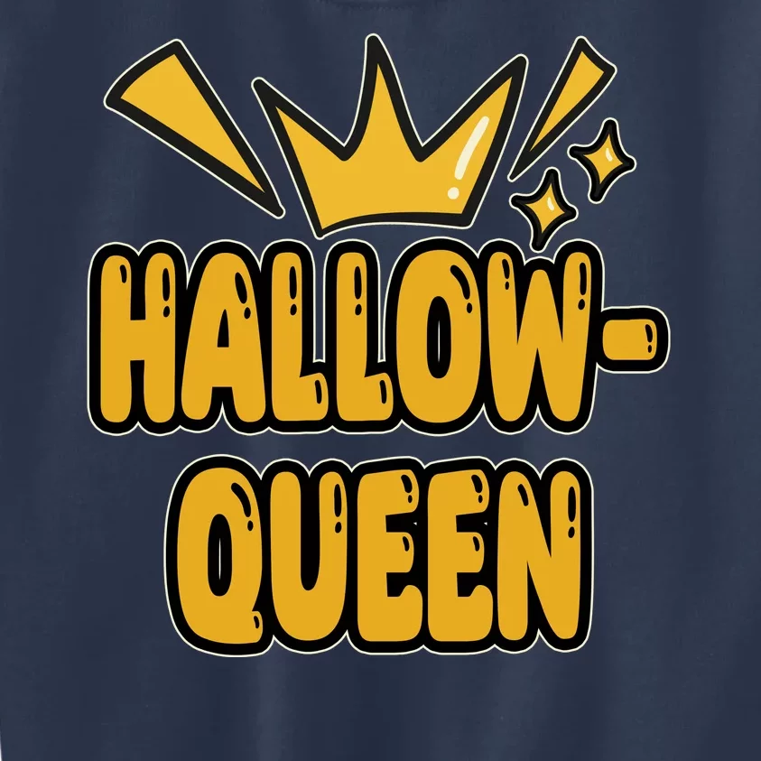 Hallow Queen Halloween Lover Kids Sweatshirt