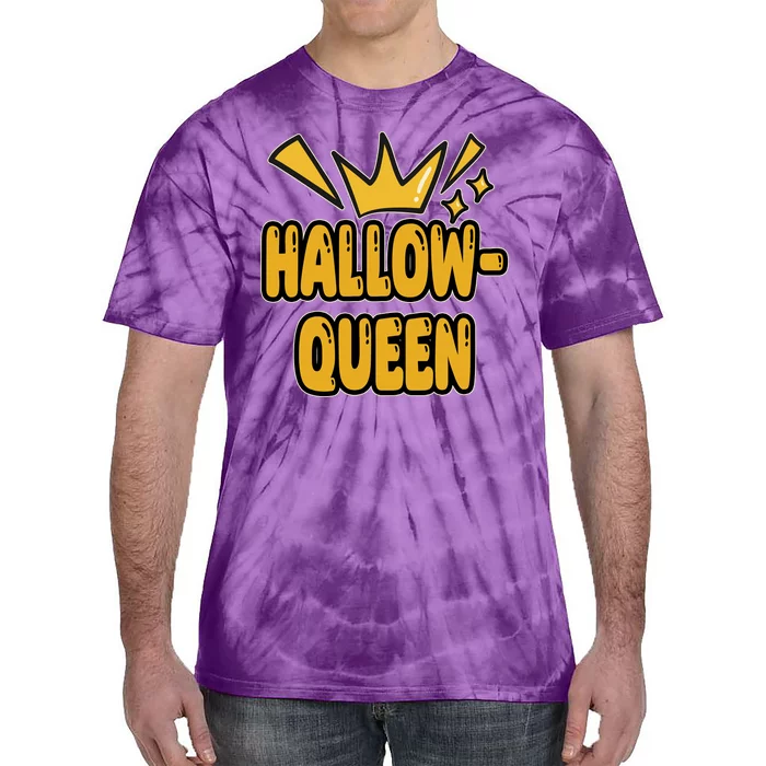 Hallow Queen Halloween Lover Tie-Dye T-Shirt