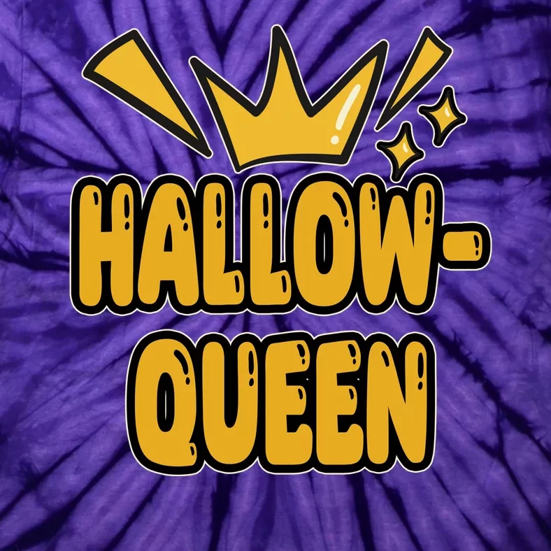 Hallow Queen Halloween Lover Tie-Dye T-Shirt