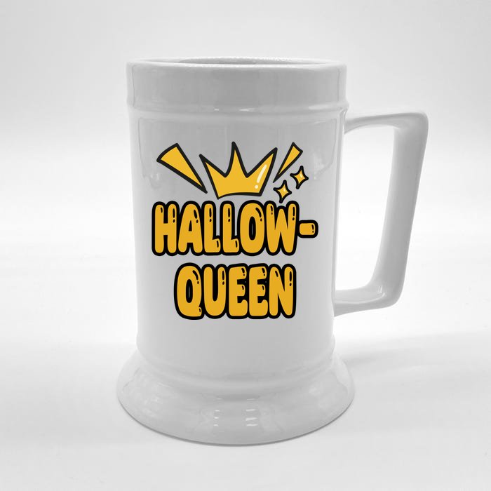 Hallow Queen Halloween Lover Front & Back Beer Stein