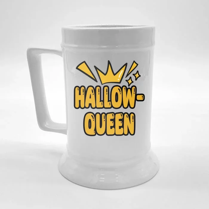 Hallow Queen Halloween Lover Front & Back Beer Stein