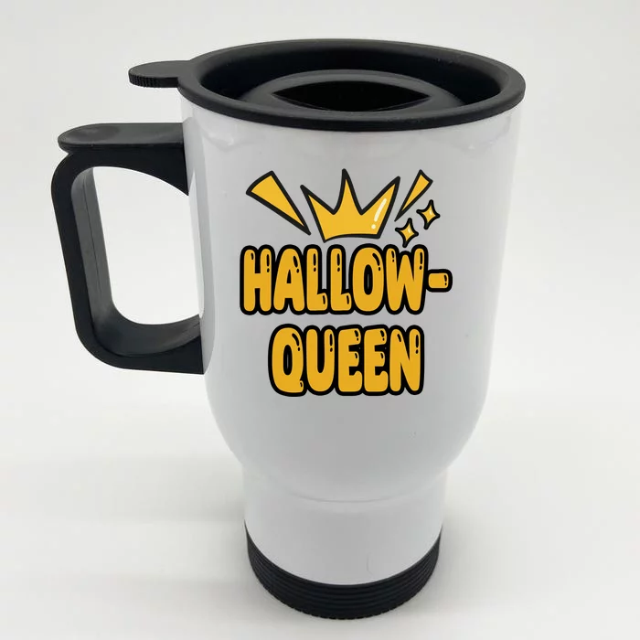 Hallow Queen Halloween Lover Front & Back Stainless Steel Travel Mug