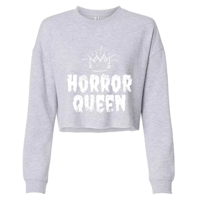 Horror Queen Horror Fan Cropped Pullover Crew