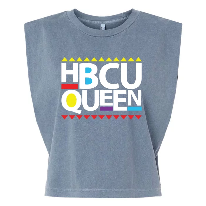 Hbcu Queen Historically Colleges Universities Black History Gift Garment-Dyed Women's Muscle Tee