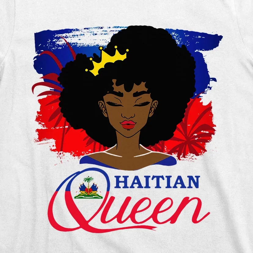 Haitian Queen Haiti Flag Melanin T-Shirt