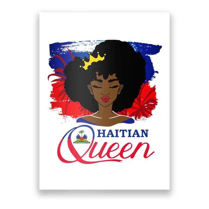 Haitian Queen Haiti Flag Melanin Poster