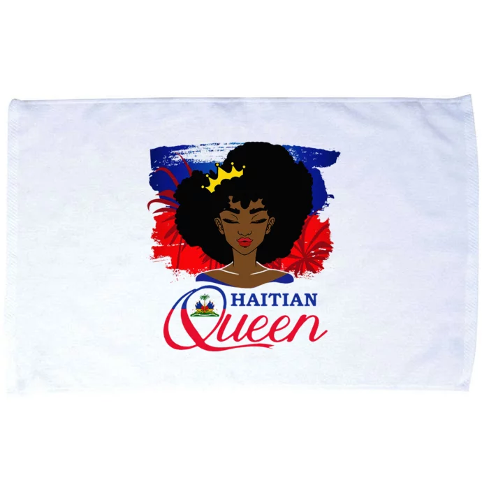 Haitian Queen Haiti Flag Melanin Microfiber Hand Towel