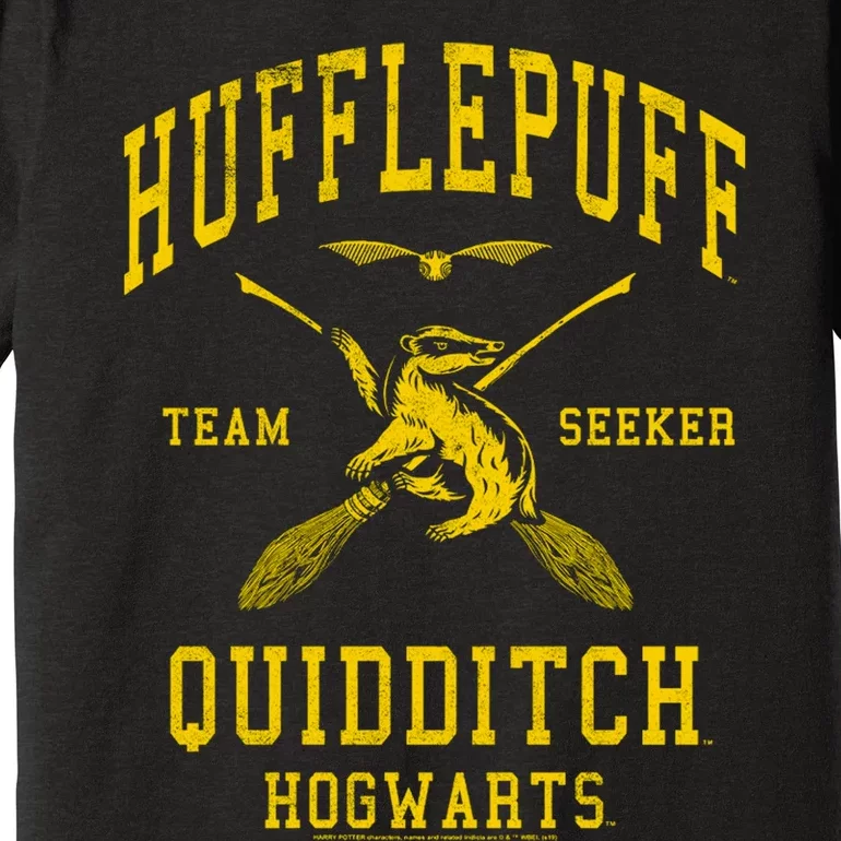 Hufflepuff Quidditch Team Seeker Premium T-Shirt