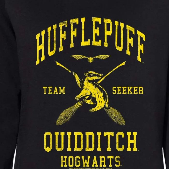 Hufflepuff Quidditch Team Seeker Womens California Wash Sweatshirt