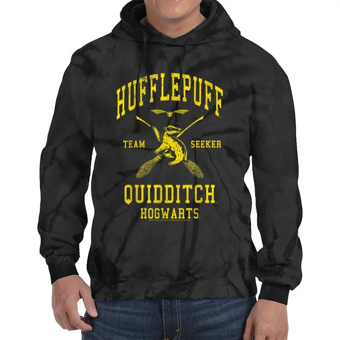 Hufflepuff Quidditch Team Seeker Tie Dye Hoodie