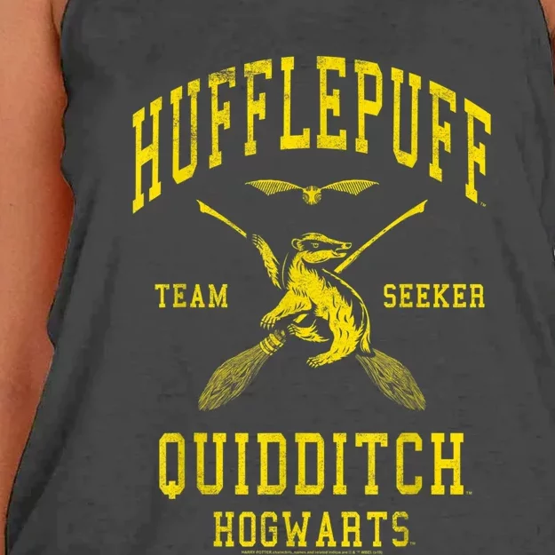 Hufflepuff Quidditch Team Seeker Women's Knotted Racerback Tank