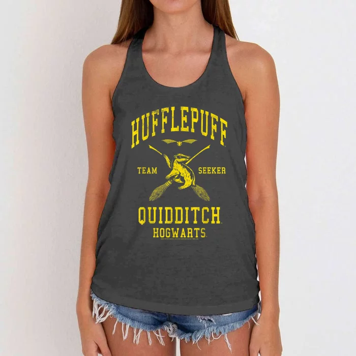 Hufflepuff Quidditch Team Seeker Women's Knotted Racerback Tank