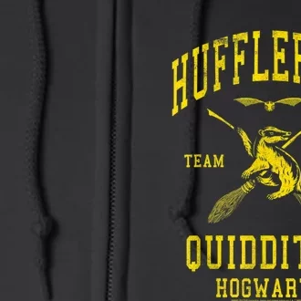 Hufflepuff Quidditch Team Seeker Full Zip Hoodie