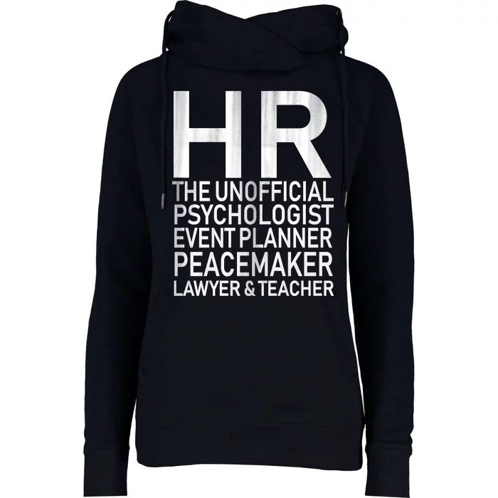 HR The Unofficial Psychologist Womens Funnel Neck Pullover Hood