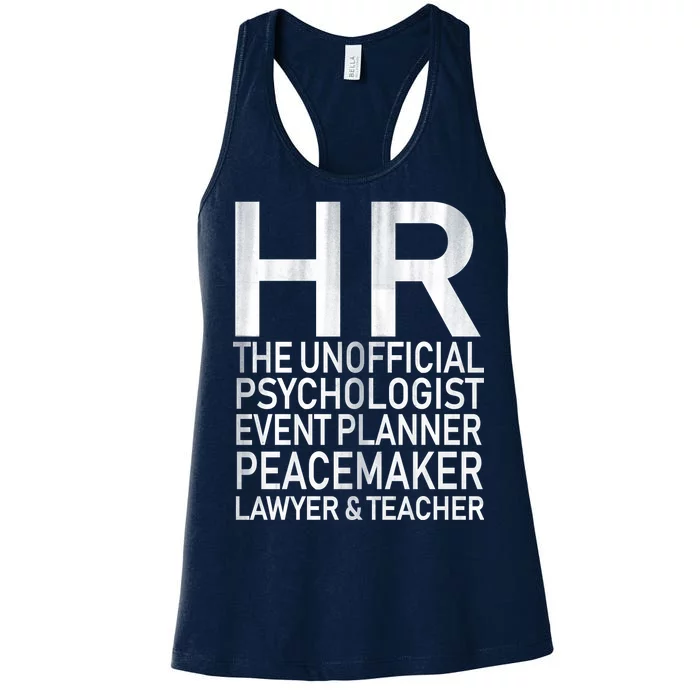 HR The Unofficial Psychologist Women's Racerback Tank