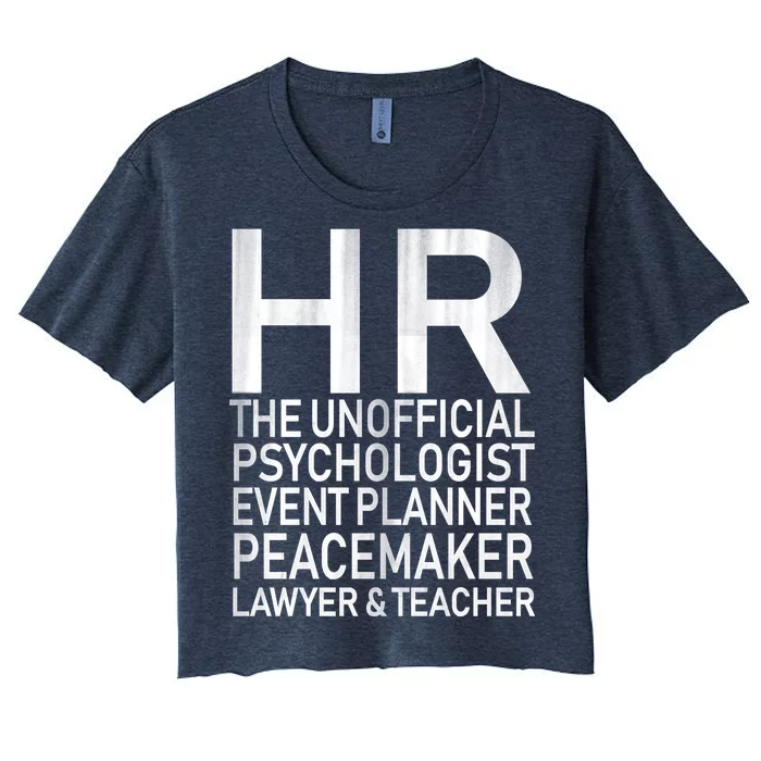 HR The Unofficial Psychologist Women's Crop Top Tee