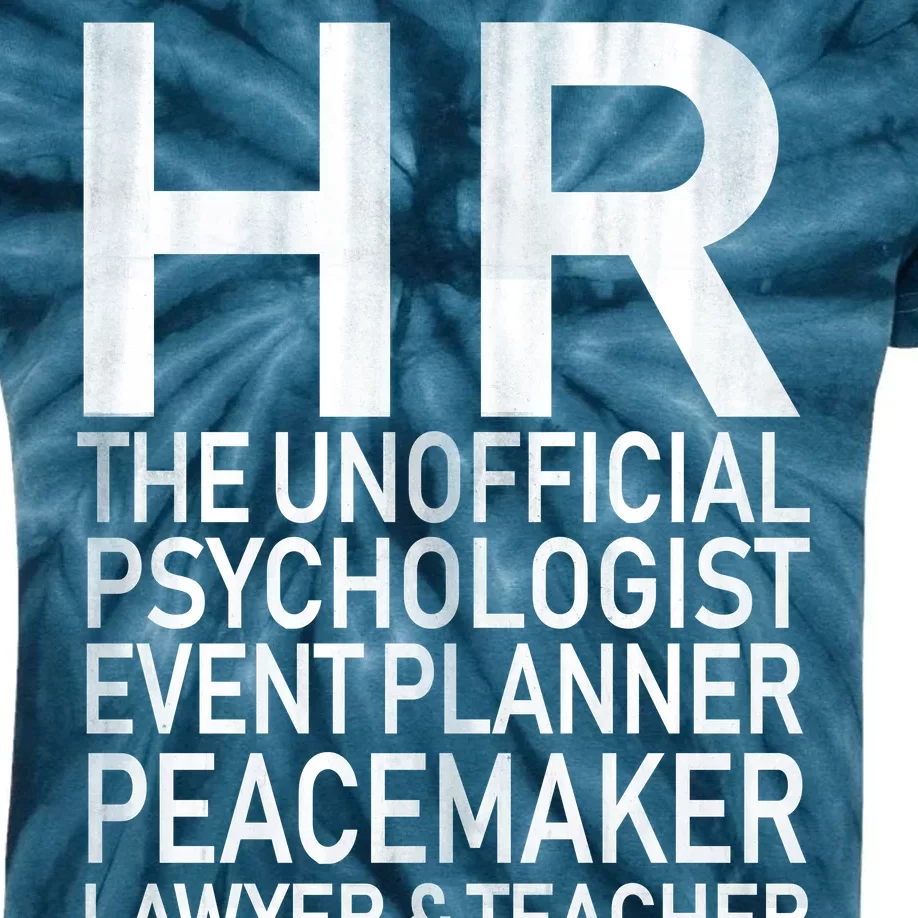 HR The Unofficial Psychologist Kids Tie-Dye T-Shirt