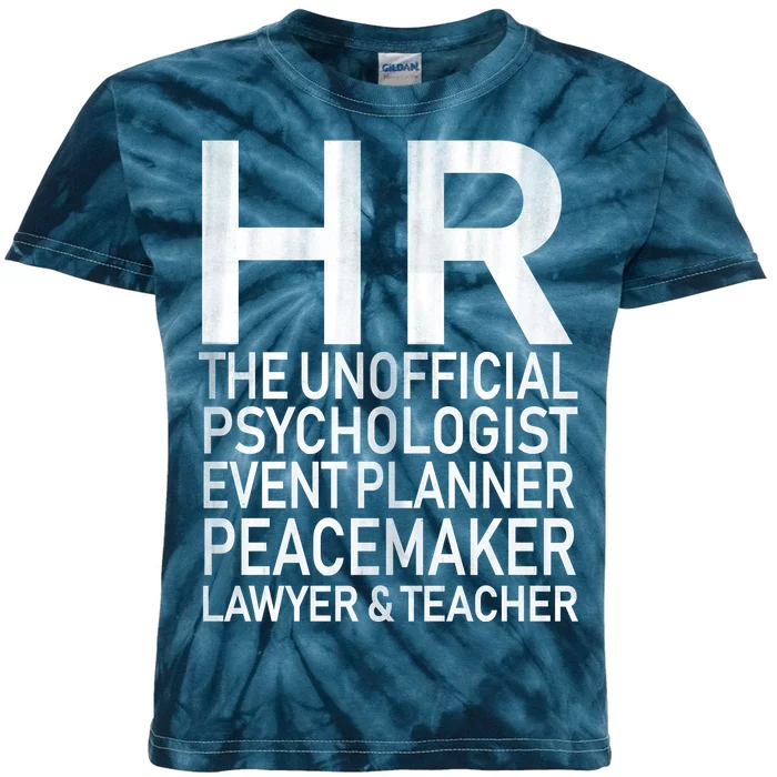 HR The Unofficial Psychologist Kids Tie-Dye T-Shirt