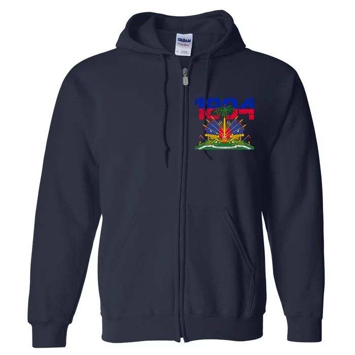 Haitian Revolution 1804 Haiti Haitian Flag Day Independence Full Zip Hoodie