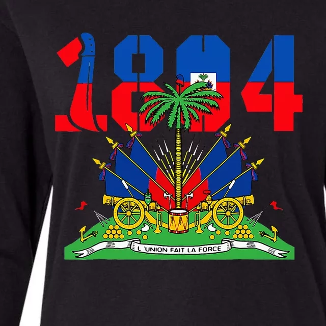 Haitian Revolution 1804 Haiti Haitian Flag Day Womens Cotton Relaxed Long Sleeve T-Shirt