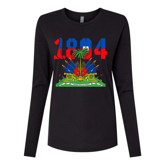 Haitian Revolution 1804 Haiti Haitian Flag Day Womens Cotton Relaxed Long Sleeve T-Shirt