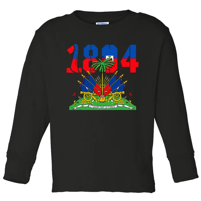 Haitian Revolution 1804 Haiti Haitian Flag Day Toddler Long Sleeve Shirt