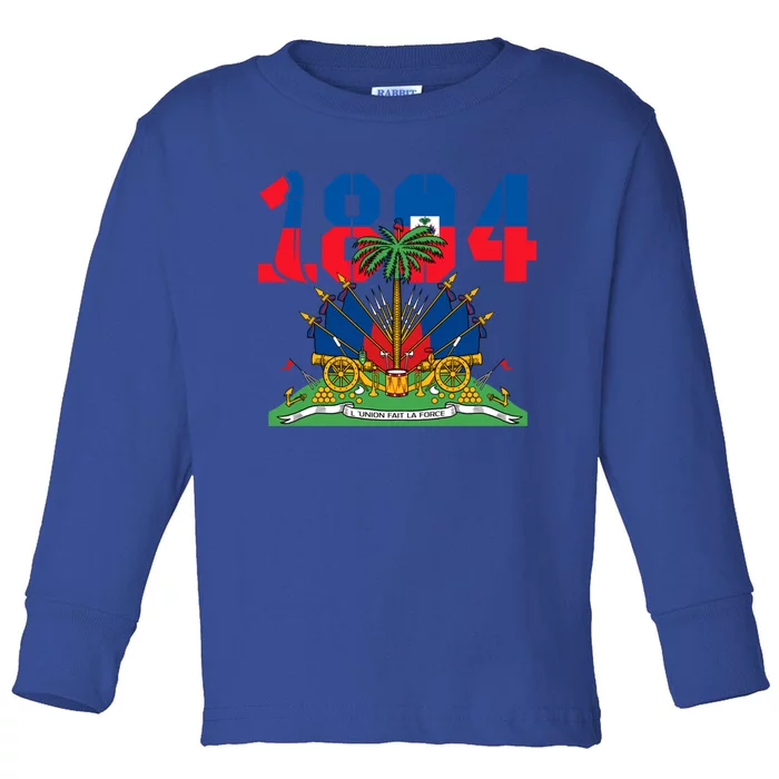 Haitian Revolution 1804 Flag Day Gift Toddler Long Sleeve Shirt