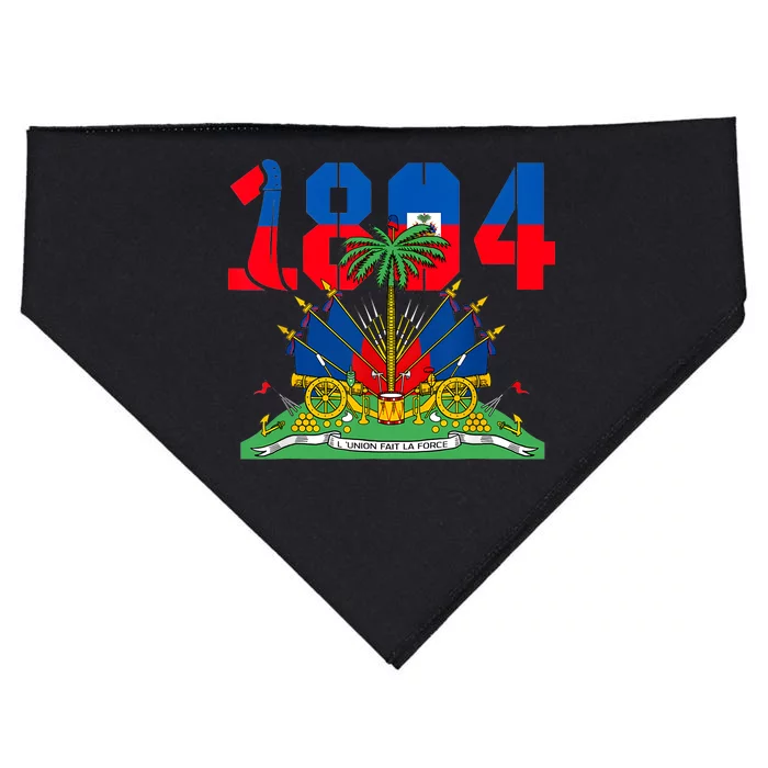 Haitian Revolution 1804 Haiti Haitian Flag Day Independence USA-Made Doggie Bandana