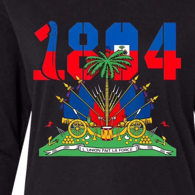 Haitian Revolution 1804 Haiti Haitian Flag Day Independence Womens Cotton Relaxed Long Sleeve T-Shirt