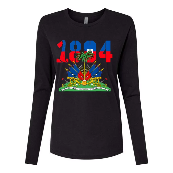 Haitian Revolution 1804 Haiti Haitian Flag Day Independence Womens Cotton Relaxed Long Sleeve T-Shirt