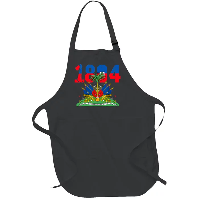 Haitian Revolution 1804 Haiti Haitian Flag Day Independence Full-Length Apron With Pocket