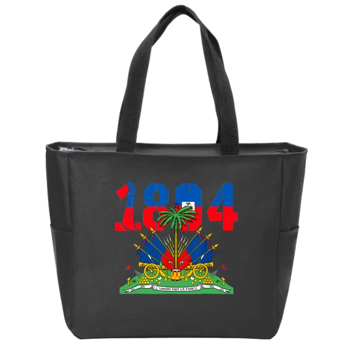 Haitian Revolution 1804 Haiti Haitian Flag Day Independence Zip Tote Bag