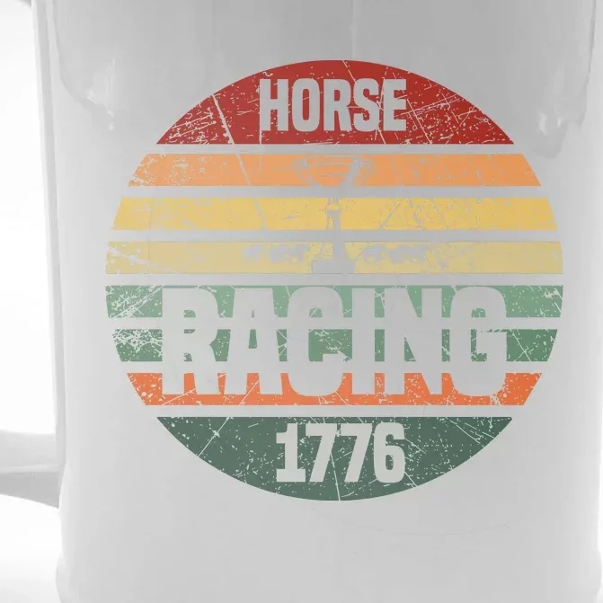 Horse Racing 1776 Front & Back Beer Stein