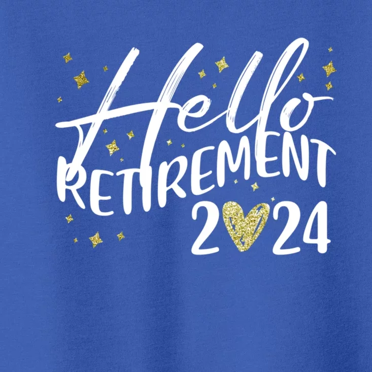 Hello Retiret 2024 Retired Retiring Cool Gift Toddler T-Shirt