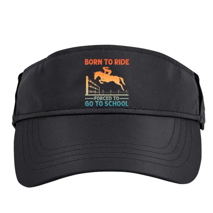 Horse Racing Art Horse Lover Equestrian Adult Drive Performance Visor