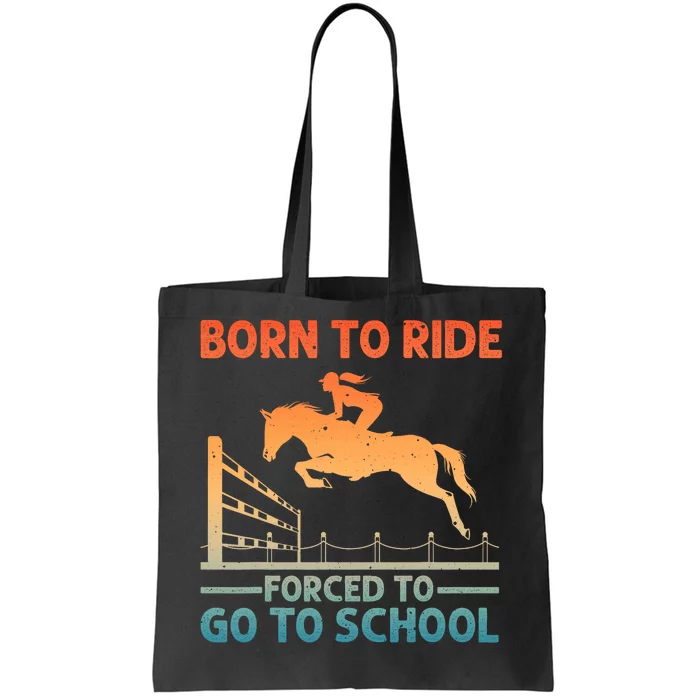 Horse Racing Art Horse Lover Equestrian Tote Bag