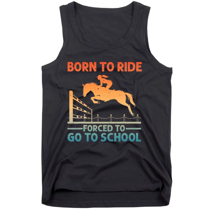 Horse Racing Art Horse Lover Equestrian Tank Top