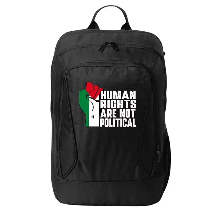 Human Rights Are Not Political Support Palestine and Gaza City Backpack