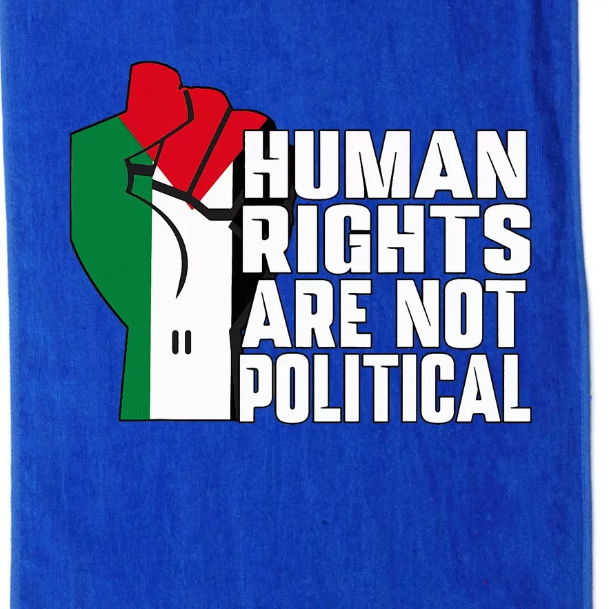 Human Rights Are Not Political Support Palestine and Gaza Platinum Collection Golf Towel