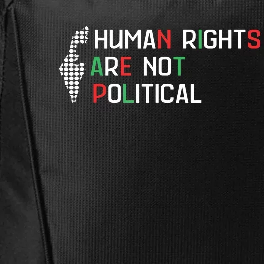 Human Rights Are Not Political Support Palestine City Backpack