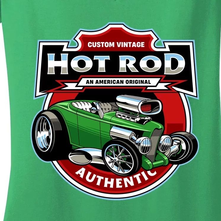 Hot Rod Authentic Women's V-Neck T-Shirt