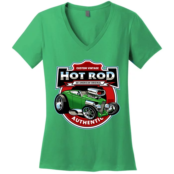 Hot Rod Authentic Women's V-Neck T-Shirt