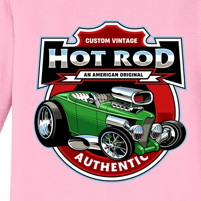 Hot Rod Authentic Baby Long Sleeve Bodysuit