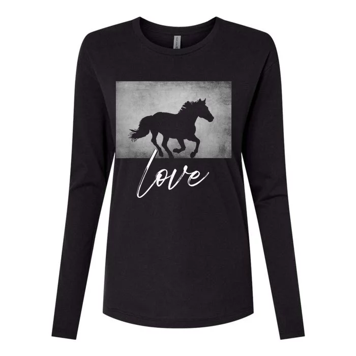 Horse Riding Apparel Horse Womens Cotton Relaxed Long Sleeve T-Shirt