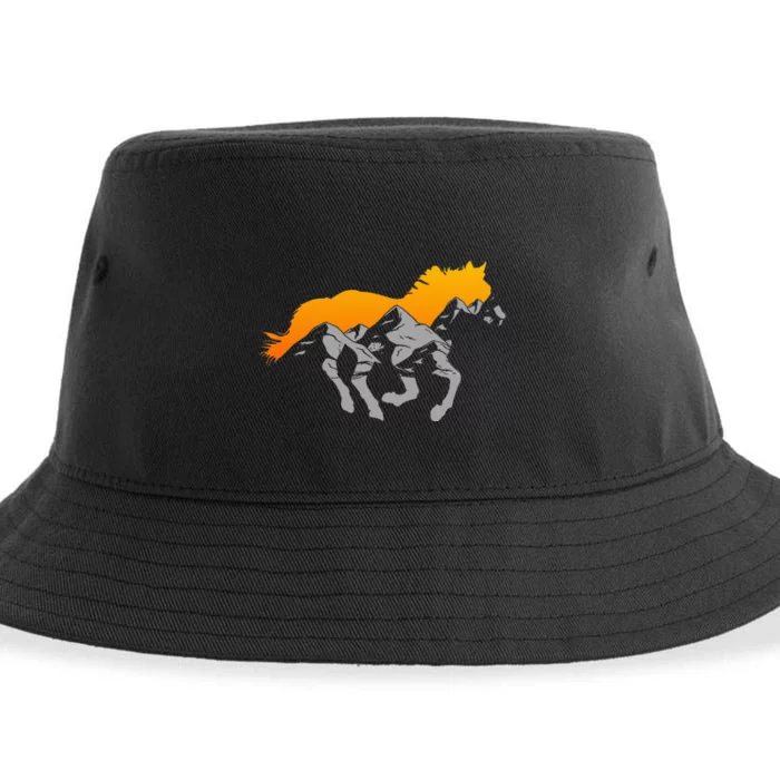 Horse Riding Apparel Mountain and Horse Sustainable Bucket Hat