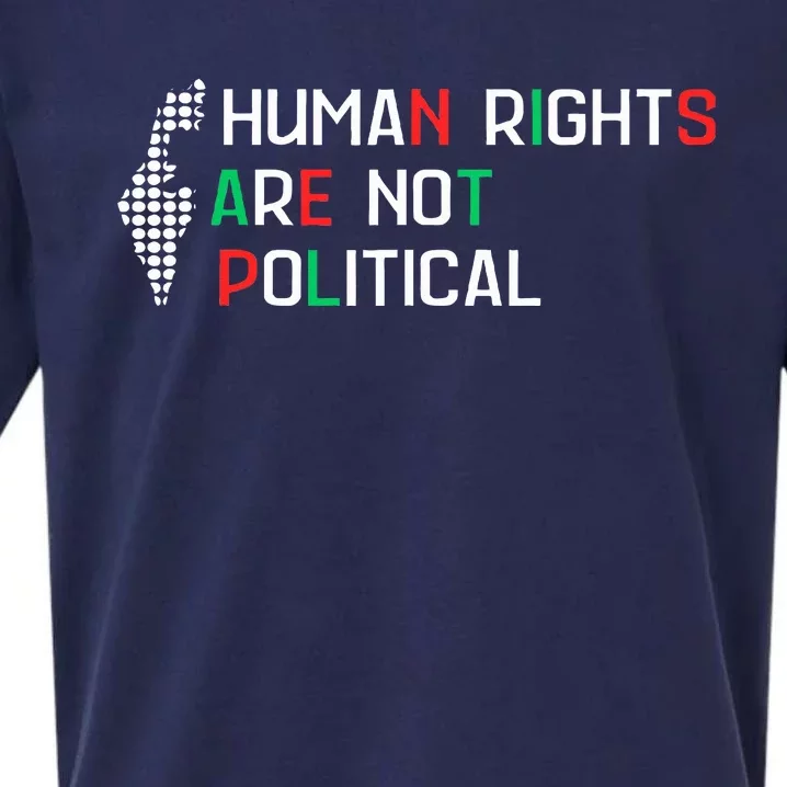 Human Rights Are Not Political Support Palestine Sueded Cloud Jersey T-Shirt